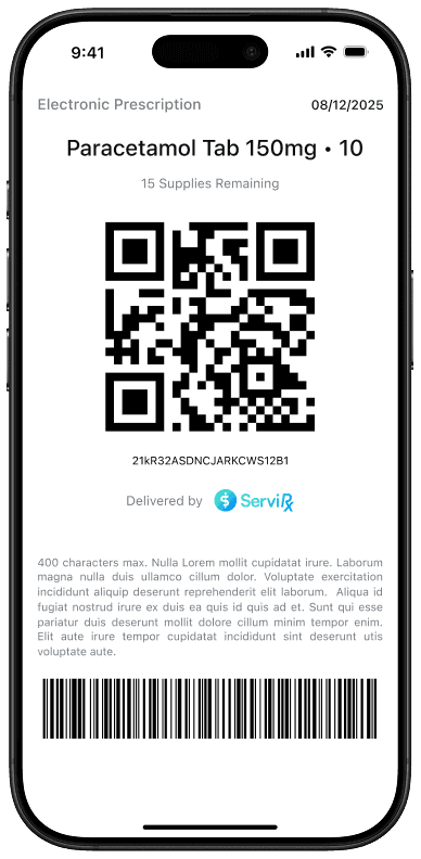 ServiRx Electronic Prescription